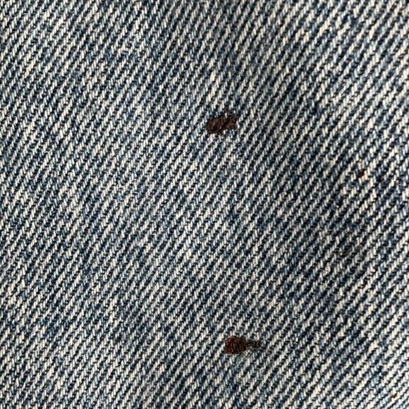 Agolde Blue 90's Pinch Waist High Rise Distressed Denim Straight Jeans Size 26 - Picture 5 of 11